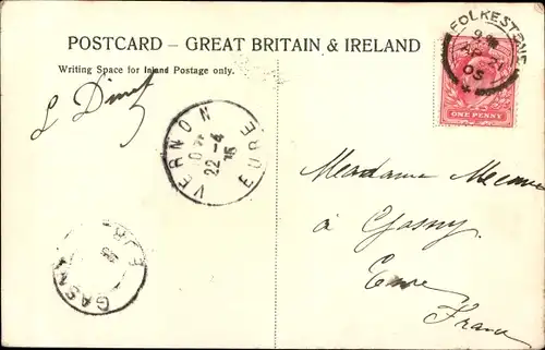 Ak Folkestone Kent England, Lower Sandgate Road