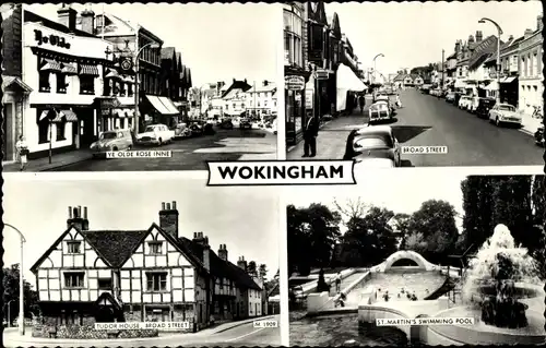 Ak Wokingham Berkshire England, Broad Street, St Martins Swimming Pool, Tudor House