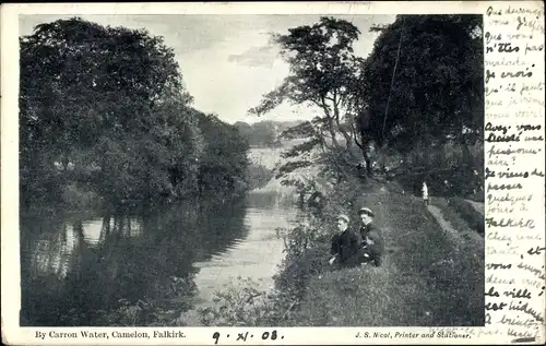 Ak Falkirk Schottland, By Carron Water, Camelon