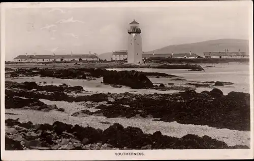 Ak Southerness Schottland, Lighthouse, Leuchtturm