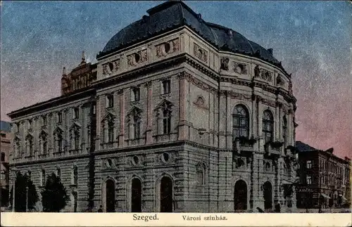 Ak Segedin Szeged Ungarn, Varosi szinhaz