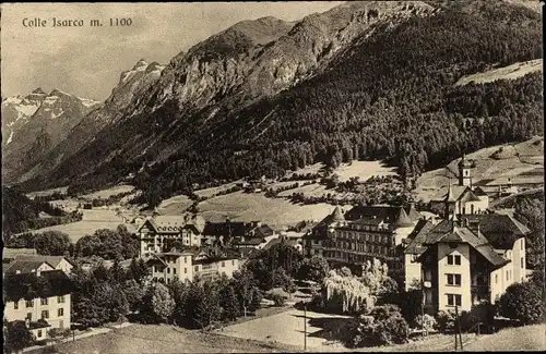 Ak Colle Isarco Gossensaß Brenner Brennero Südtirol, Panorama vom Ort, Wohnhäuser, Gebirge