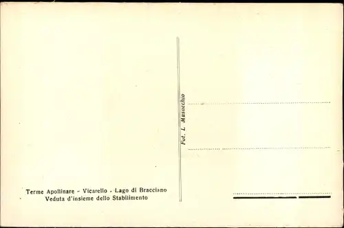Ak Vicarello Roma Rom Lazio, Terme Apollinare, Lago di Bracciano