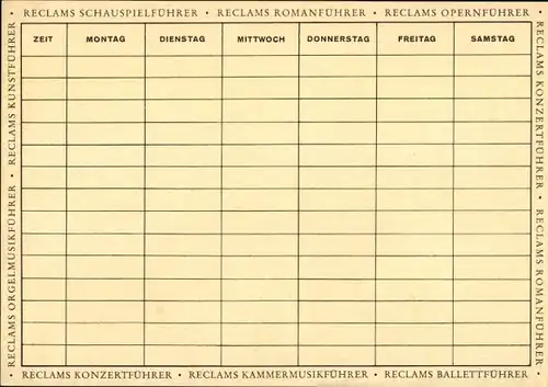 Stundenplan Reclam Universal-Bibliothek, Moderne Autoren, Heinz Piontek, Shakespeare um 1960