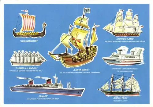 Stundenplan Vorsorge Versicherung, Filialdirektion Hamburg, Schiffe, Passagierschiff um 1960/70