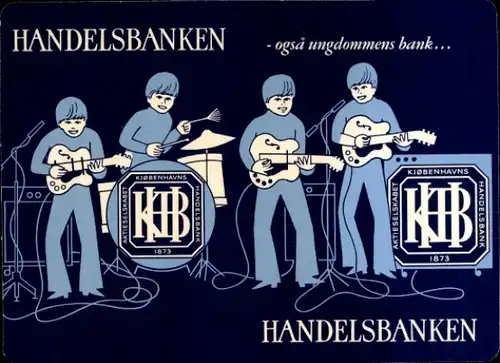Stundenplan Handelsbanken Dänemark, KHB, Musikband, Beat um 1960
