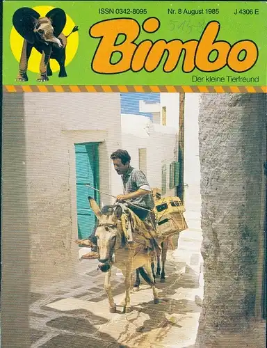 Zeitschrift Bimbo "Der kleine Tierfreund" 1985 mit Stundenplan