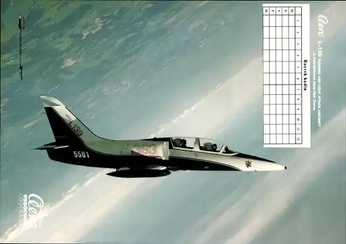 Stundenplan AERO L-139 Vodochody Düsenjäger Schulflugzeug Tschechien um 1985