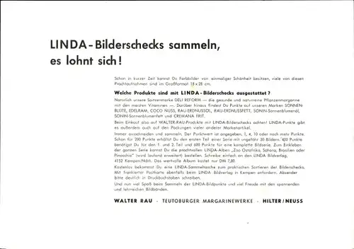 Stundenplan DELI Reform Margarine, Zebra Papagei Elefant, Bilderschecks Pinocchio um 1980