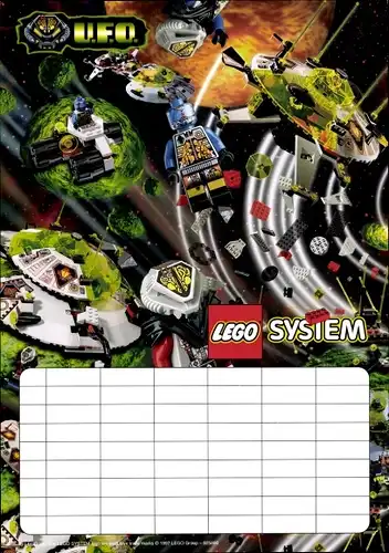 Stundenplan Lego UFO, Raumschiffe um 1990
