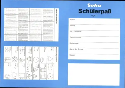 Stundenplan Geha Super Sheriff Tintenkiller - Lucky Luke - um 1980