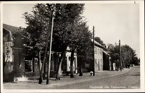 Ak Chaam Nordbrabant Niederlande, Dorpstraat met Postkantoor