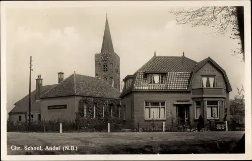 Ak Andel Nordbrabant Niederlande, Chr. School