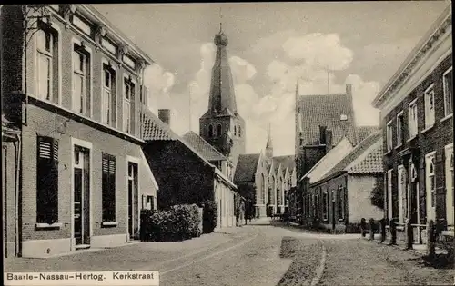 Ak Baarle Nassau Nordbrabant, Baarle Hertog Antwerpen, Kerkstraat