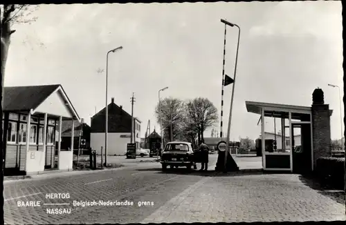 Ak Baarle Hertog Flandern Antwerpen, Belgisch Nederlandse grens