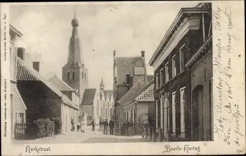 Ak Baarle Hertog Flandern Antwerpen, Kerkstraat
