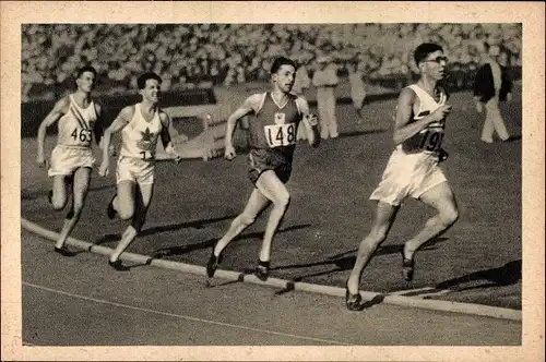 Sammelbild Olympia 1932 Nr. 25 800m Rennen Herren, Thomas Hampson, Sera Martin, Turner