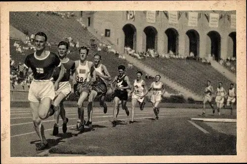 Sammelbild Olympia 1932 Bild Nr. 27, 5000 Meter Lauf, Lehtinen