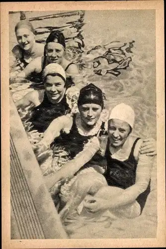 Sammelbild Olympia 1932 Nr. 111, Holländische Schwimmerinnen