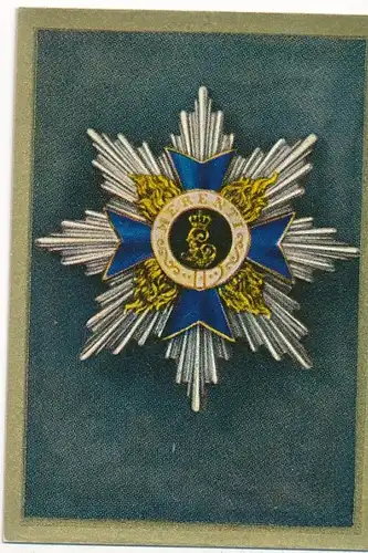Sammelbild Orden, Militärorden Nr. 154, Bayern, Stern z. Großkreuz Militärverdienstorden