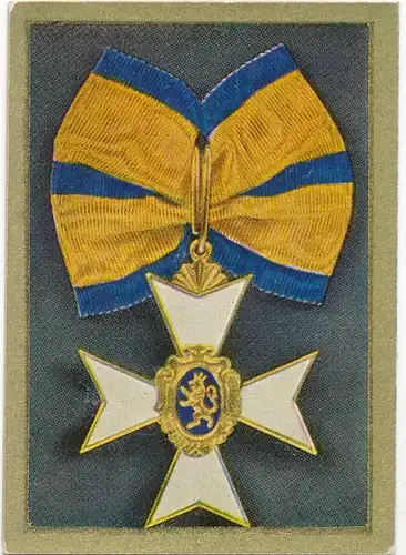 Sammelbild Orden, Verdienstorden Nr. 137, Schwarzburg, Kreuz I. Klasse, Ehrenkreuz