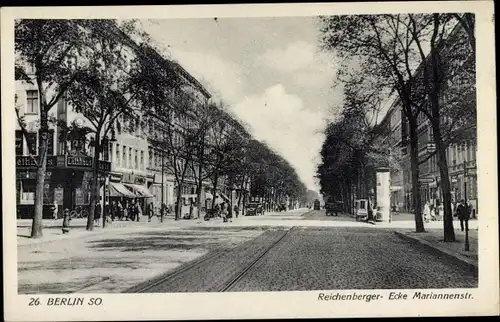 Ak Berlin Kreuzberg, Reichenberger Straße Ecke Mariannenstraße, Leihhaus