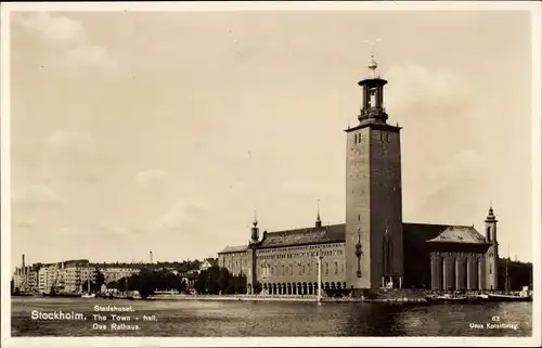 Ak Stockholm Schweden, Stadshuset, Rathaus