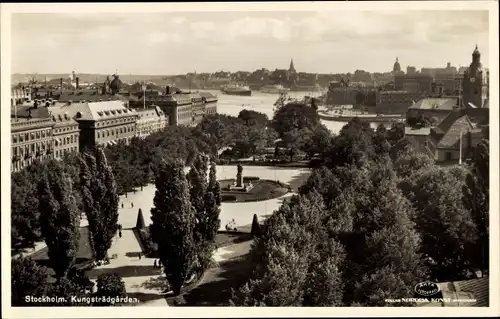 Ak Stockholm Schweden, Kungsträdgarden, Panorama