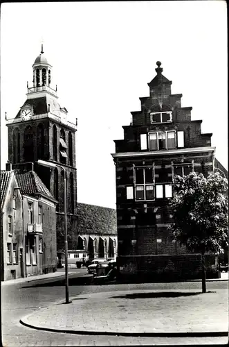 Ak Meppel Drenthe Niederlande, Oude hoekje met Meppeler toren