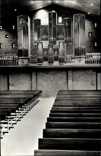 Ak Hoogeveen Drenthe, Ned. Herv. Goede Herderkerk, Orgel