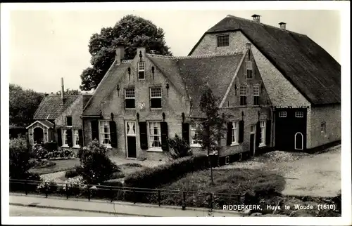 Ak Ridderkerk Südholland Niederlande, Huys te Woude