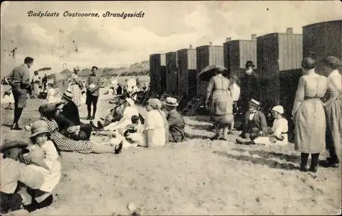 Ak Oostvoorne aan Zee Südholland, Strandgezicht