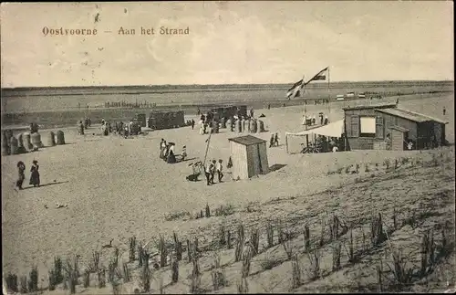 Ak Oostvoorne aan Zee Südholland, Aan het Strand