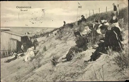 Ak Oostvoorne aan Zee Südholland, Strand