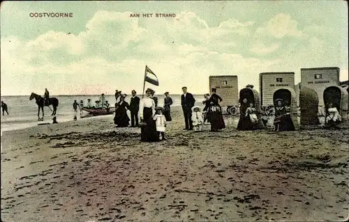 Ak Oostvoorne aan Zee Südholland, Aan het Strand