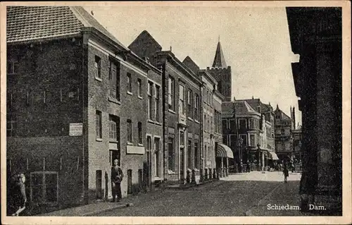 Ak Schiedam Südholland Niederlande, Dam