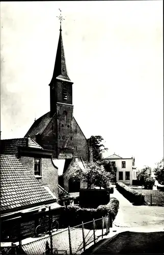 Ak Gouderak Südholland, Kerk met Pastorie