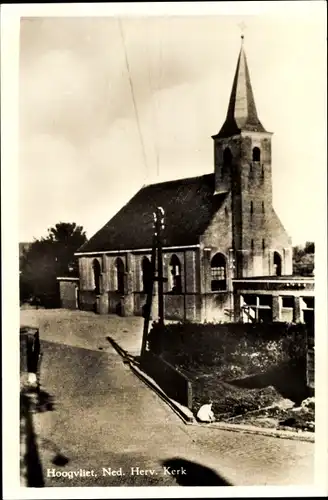 Ak Hoogvliet Rotterdam Südholland Niederlande, Ned. Herv. Kerk