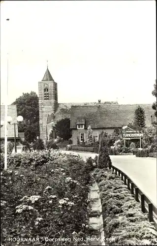 Ak Hoornaar Südholland, Dorpsweg Ned. Herv. Kerk