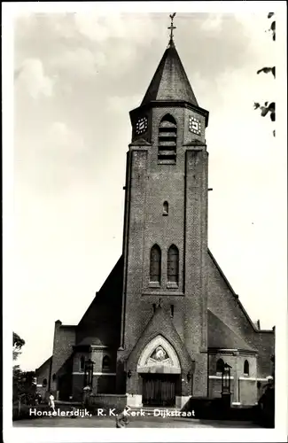 Ak Honselersdijk Westland Südholland Niederlande, R. K. Kerk, Dijkstraat