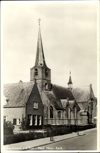 Ak Koudekerk aan den Rijn Südholland, Ned. Herv. Kerk