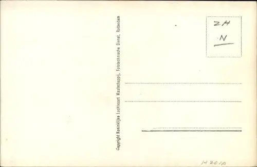 Ak Leiden Südholland Niederlande, O.L.V. Kerk en Marekerk, Fliegeraufnahme