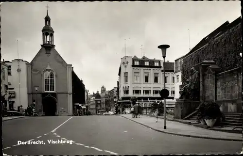 Ak Dordrecht Südholland Niederlande, Vischbrug, Kerk