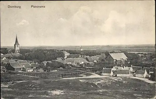 Ak Domburg Veere Zeeland Niederlande, Panorama