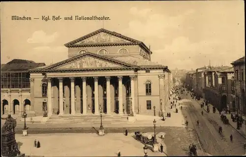 Ak München, Kgl. Hof- und Nationaltheater