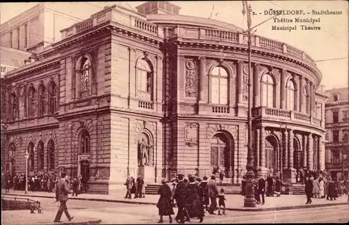 Ak Düsseldorf am Rhein, Stadttheater