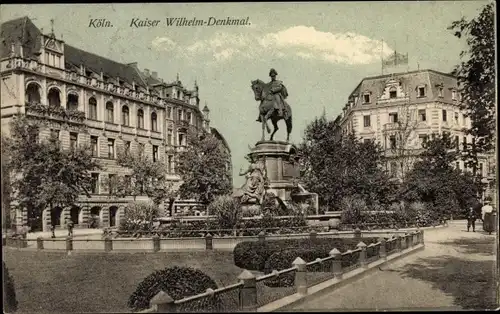 Ak Köln am Rhein, Kaiser-Wilhelm-Denkmal