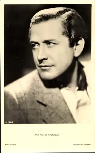 Ak Schauspieler Hans Söhnker, Portrait