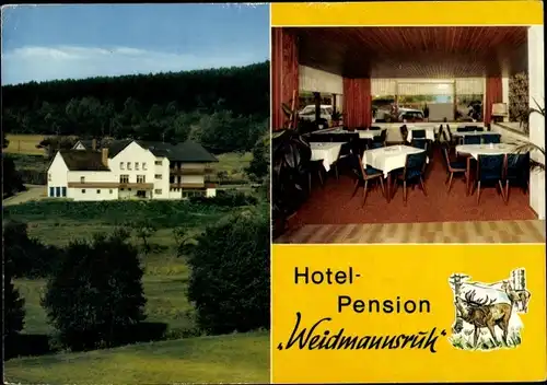 Ak Zerf Rheinland Pfalz, Hotel Pension Weidmannsruh