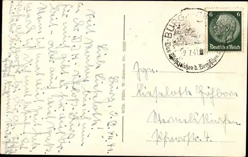 Ak Burg an der Wupper Solingen, Schloss Burg